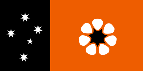 דגל הטריטוריה הצפונית גרפיקה וקטורית